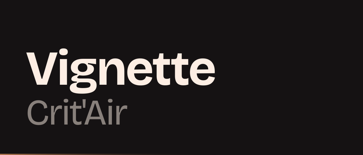 Jaquette de la page « Vignette Crit'Air du véhicule d'artisan : ZFE, amende, prime à la conversion » : Vignette Crit'Air