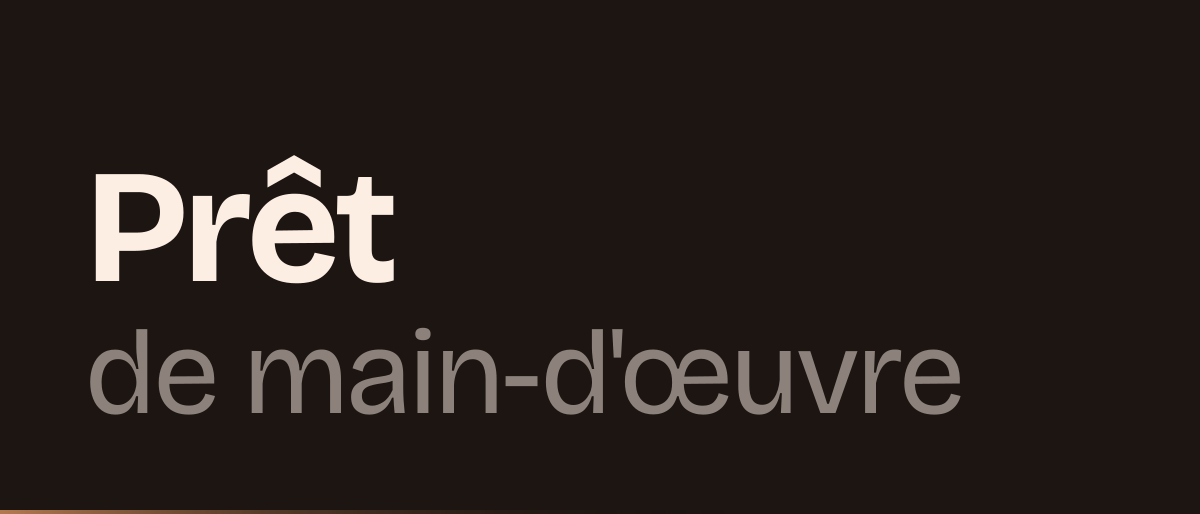 Jaquette de la page « Prêt de main-d'œuvre entre entreprises : conditions et risques » : Prêt de main-d'œuvre