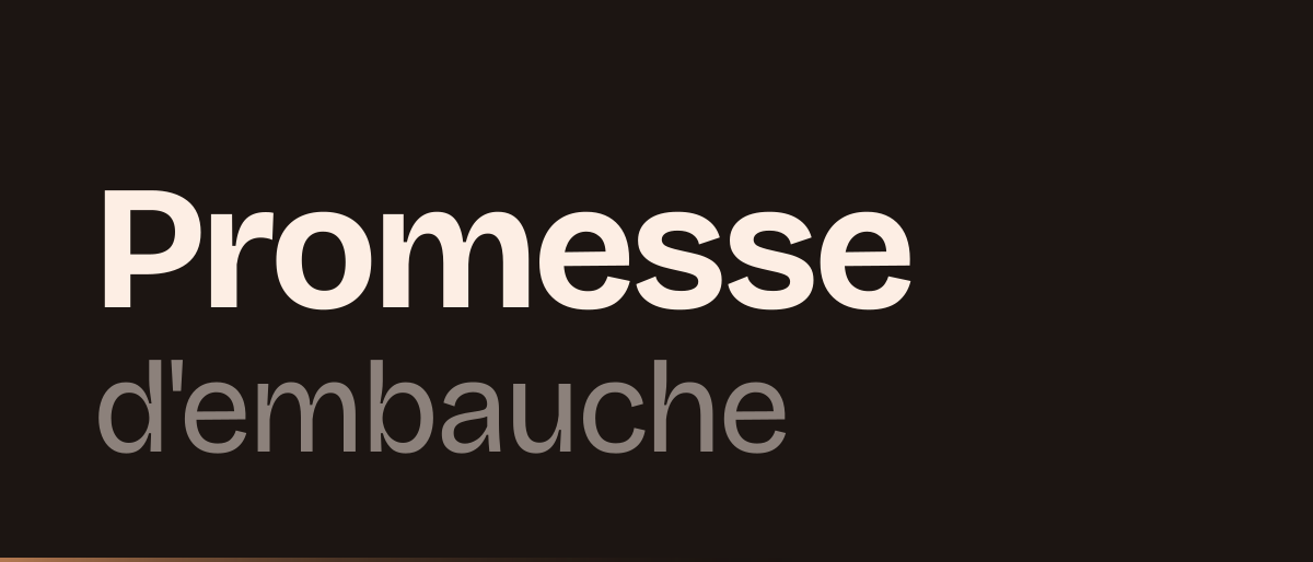 Jaquette de la page « Promesse d'embauche : offre ou promesse unilatérale, ce qui engage » : Promesse d'embauche