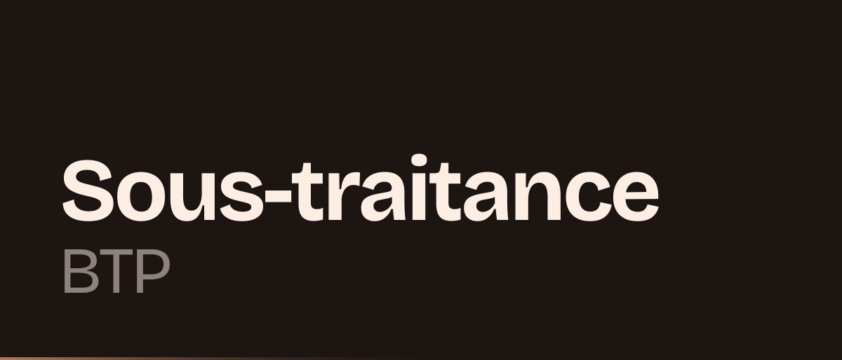 Jaquette de la page « Sous-traitance BTP et facture électronique : l'autoliquidation n'exempte pas » : Sous-traitance BTP